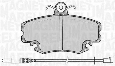MAGNETI MARELLI 363916060203 -  Комплект тормозных колодок, дисковый тормоз